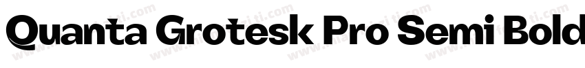 Quanta Grotesk Pro Semi Bold字体转换